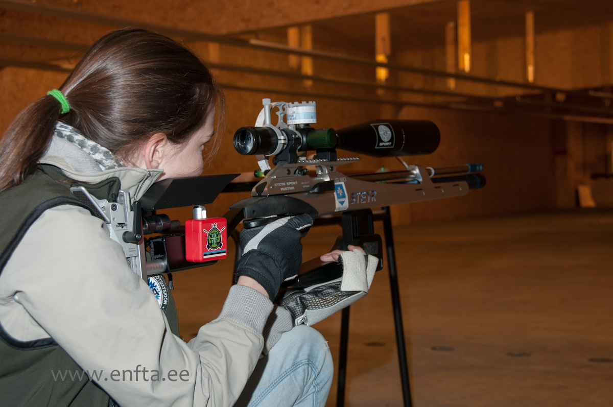 Kristin Antsmäe, Steyr LG 110 Field Target, Nikko Stirling Diamond 10-50x60